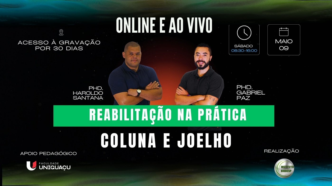 Reabilitação na prática: Coluna e Joelho - Online