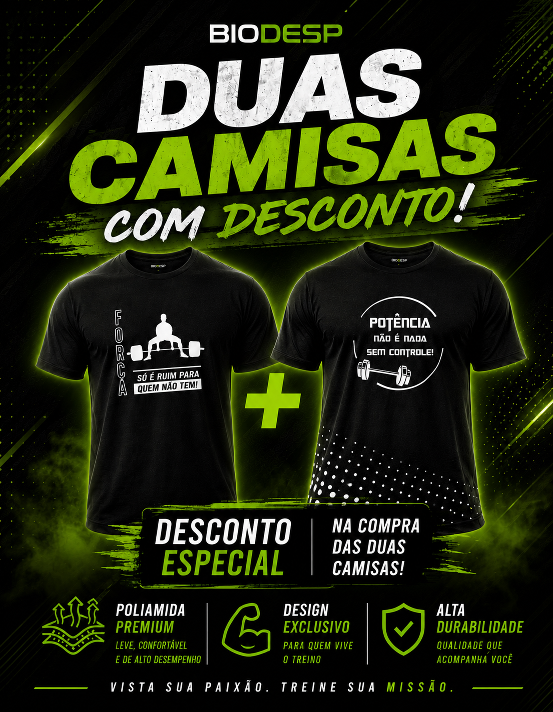 Combo Duas Camisas BIODESP